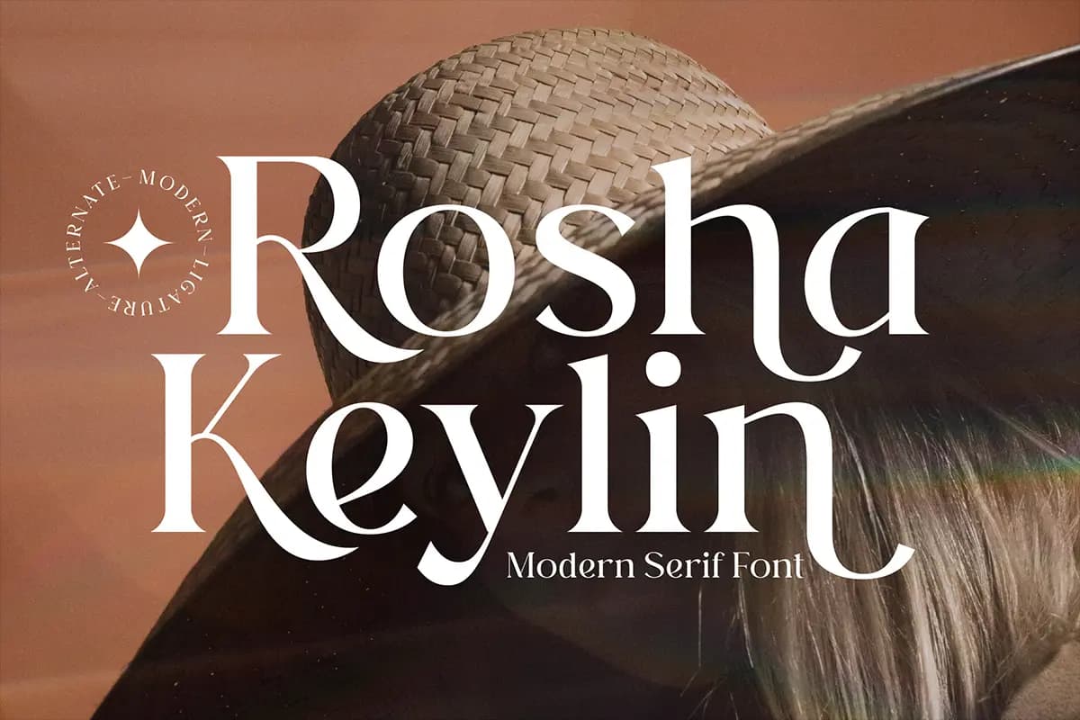 فونت لاکچری و مدرن Rosha Keylin