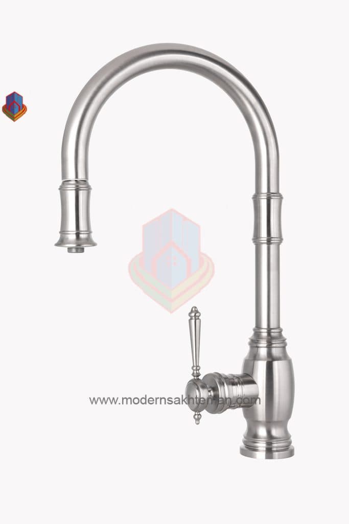 شیر ظرفشویی شاوری شوان مدل کرایسلر کروم مات
