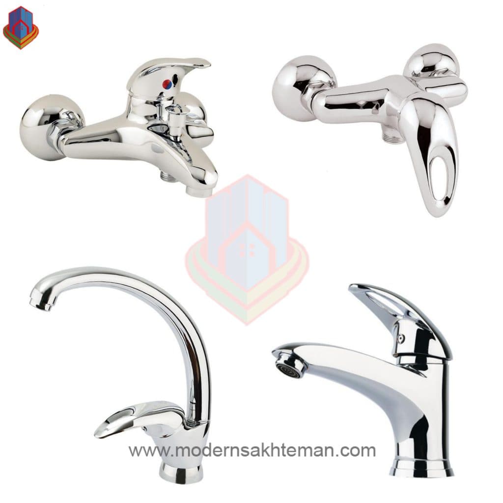 ست شیرآلات کرومات مدل آرو