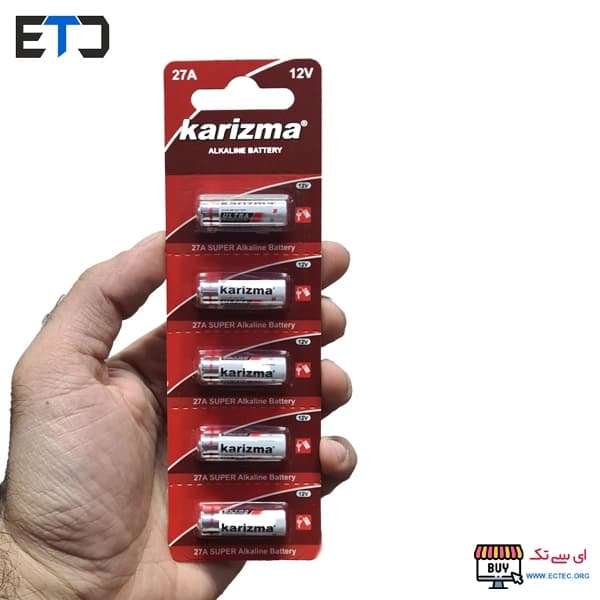 باتری ریموت کنترل 12 ولت KARIZMA کاریزما 27A Alkaline — تصویر ۵