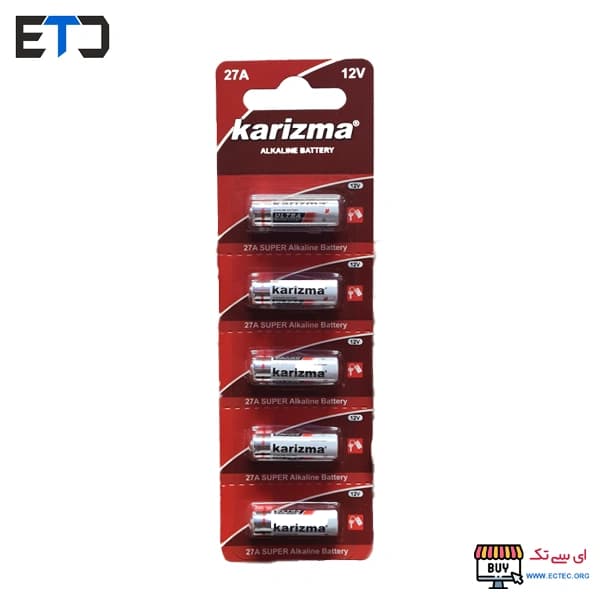 باتری ریموت کنترل 12 ولت KARIZMA کاریزما 27A Alkaline — تصویر ۲
