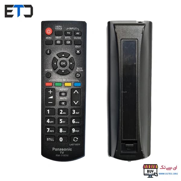 کنترل تلویزیون پاناسونیک Panasonic RM-1180M کوتاه — تصویر ۲