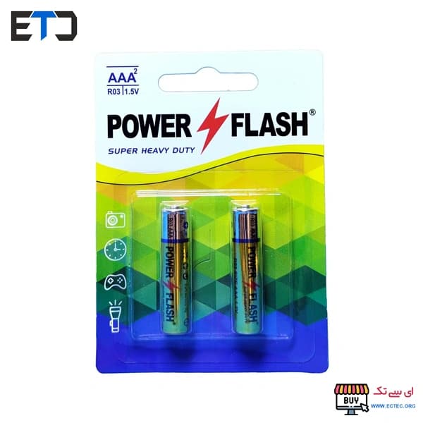 باتری نیم قلمی کارتی پاور فلش POWER FLASH