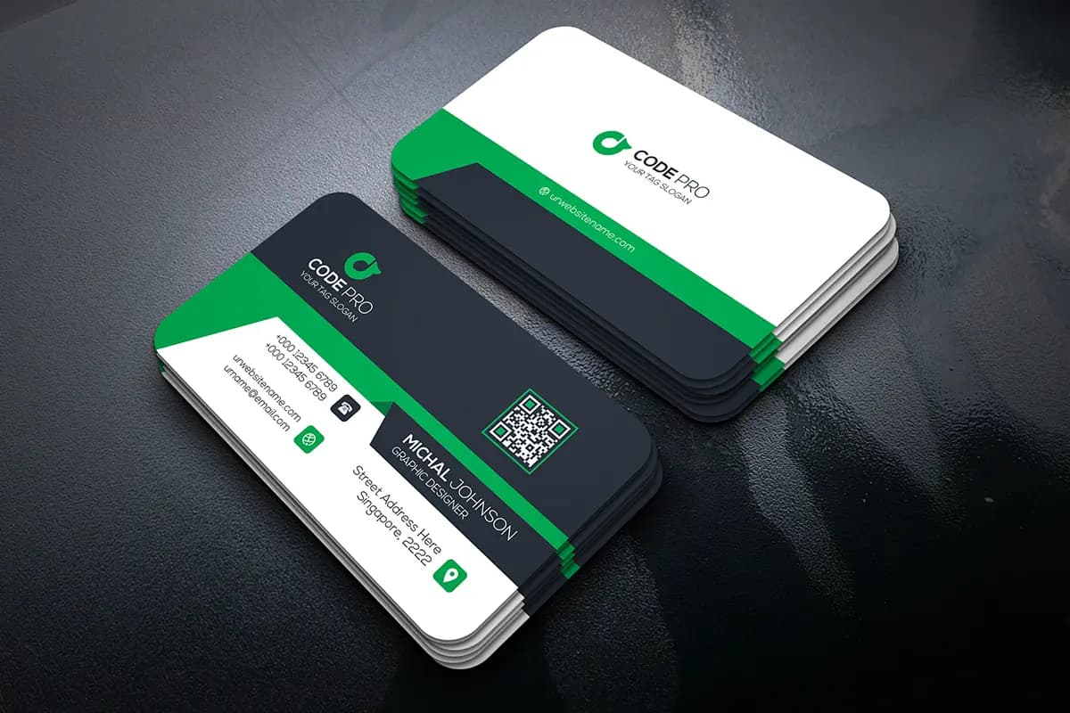 کارت ویزیت استودیو طراحی وب — تصویر ۴