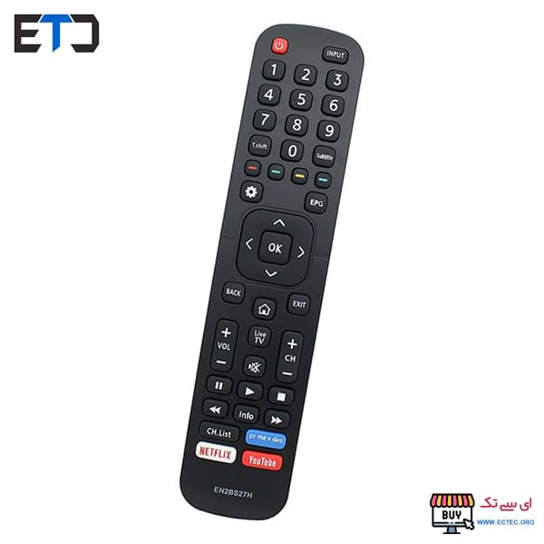 کنترل تلویزیون هایسنس Hisense EN2B27 دکمه آبی — تصویر ۲