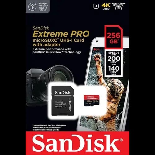 کارت حافظه سن دیسک مدل Extreme Pro ظرفیت 256GB — تصویر ۴