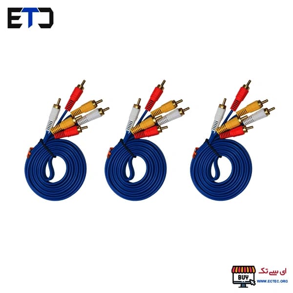 کابل 3 به 3 RCA تلویزیون و ماهواره 1.5 متری — تصویر ۴
