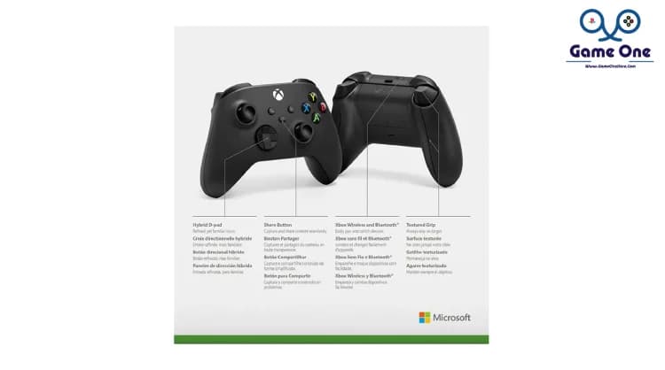 دسته بازی برای Xbox Series S/X رنگ Carbon Black — تصویر ۲