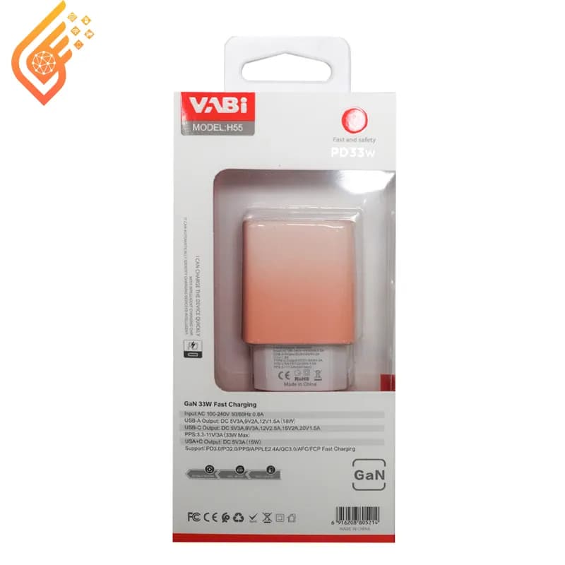 کلگی شارژر 33 وات دو پورت وابی مدل Vabi H55