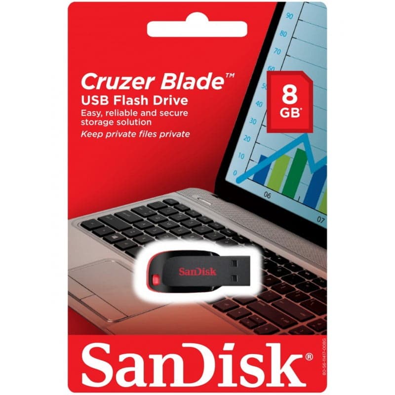 فلش مموری سن دیسک SanDisk Cruzer Blade 8GB — تصویر ۲