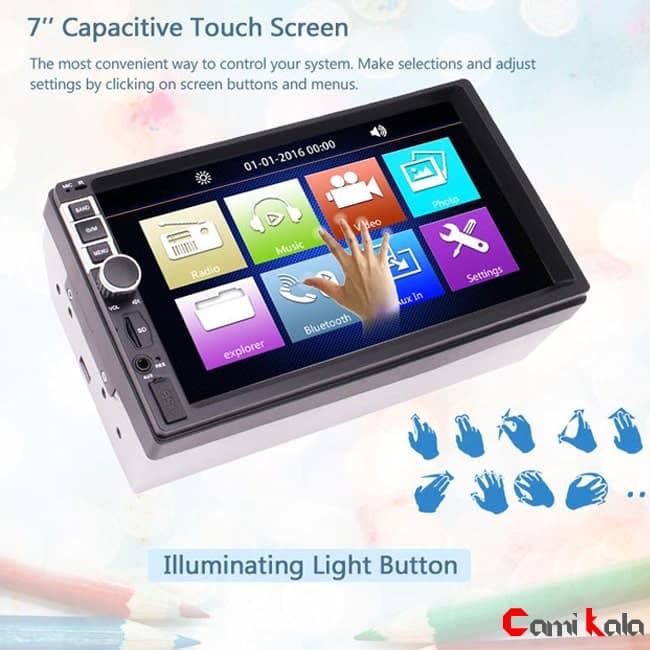 پخش تصویری دودین مدل Car MP5 Player 7019 — تصویر ۶