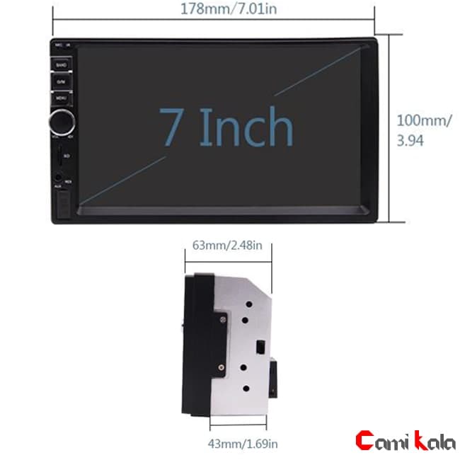 پخش تصویری دودین مدل Car MP5 Player 7019 — تصویر ۵