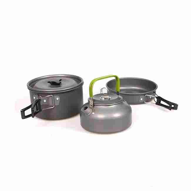 ست غذاخوری کوهنوردی آلمنیومی تفلون Cooking Set
