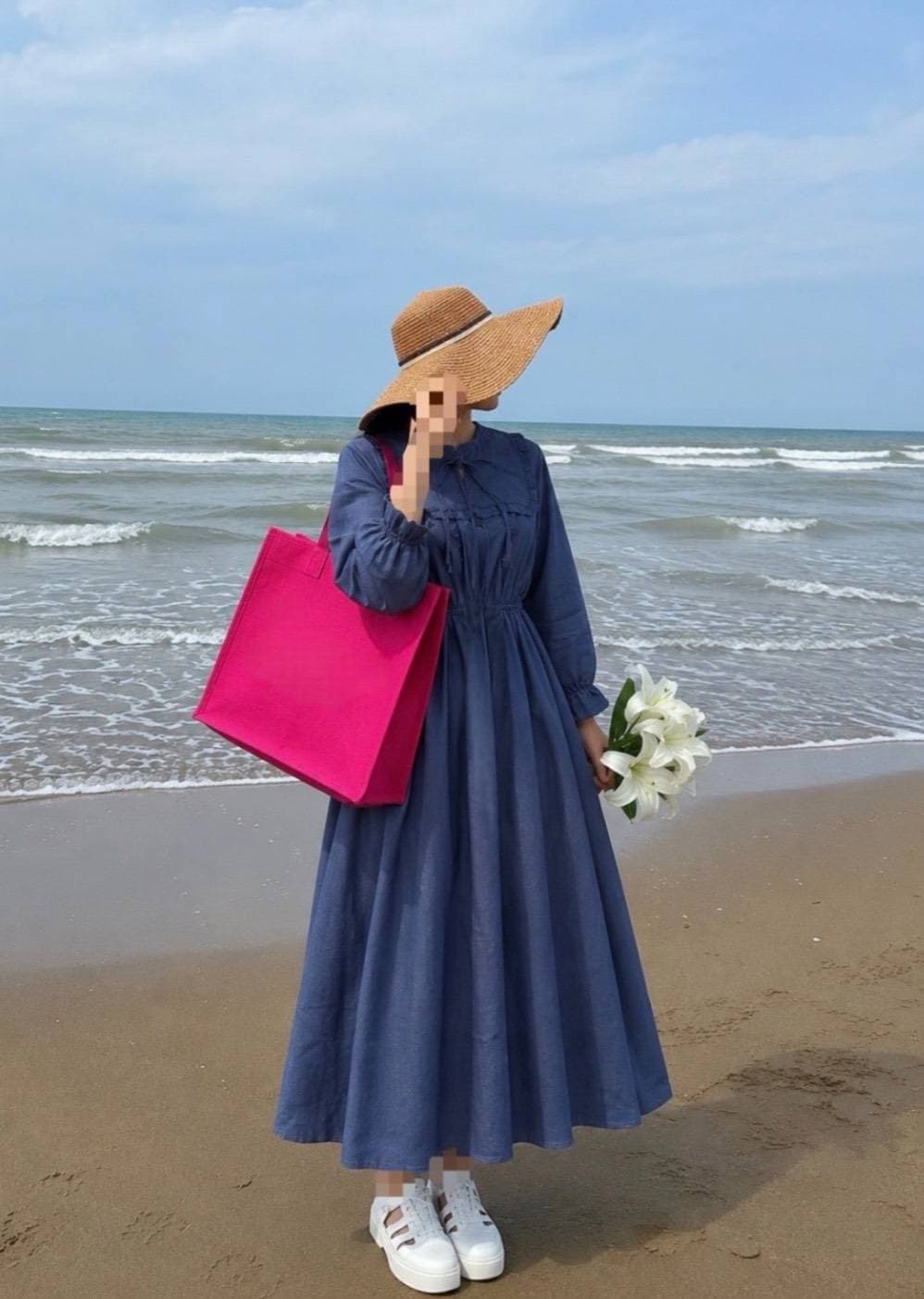 ساحلی زنانه مدل دریا — تصویر ۵