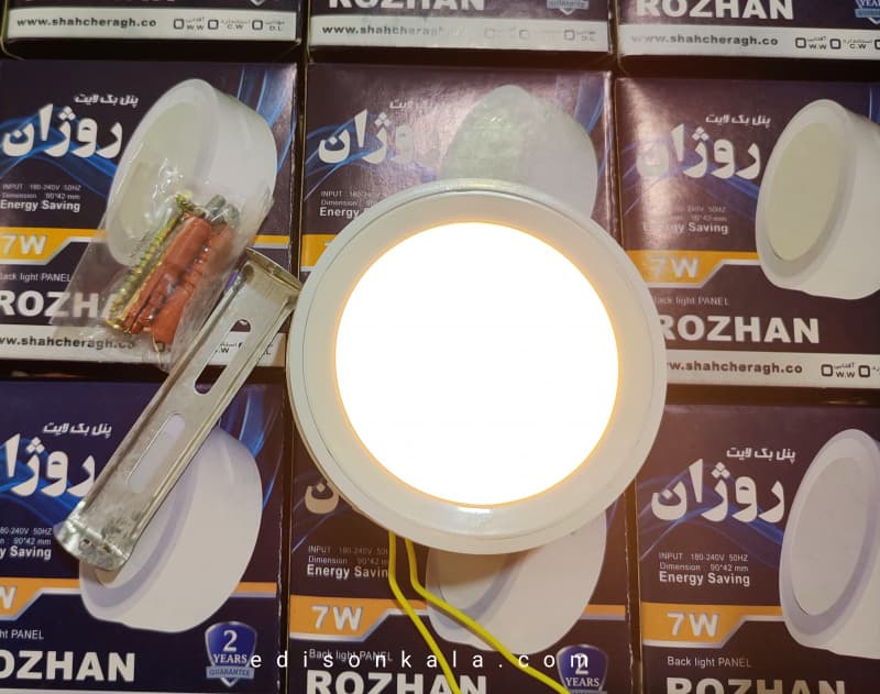 پنل روکار 7 وات گرد روژان شاهچراغ — تصویر ۶