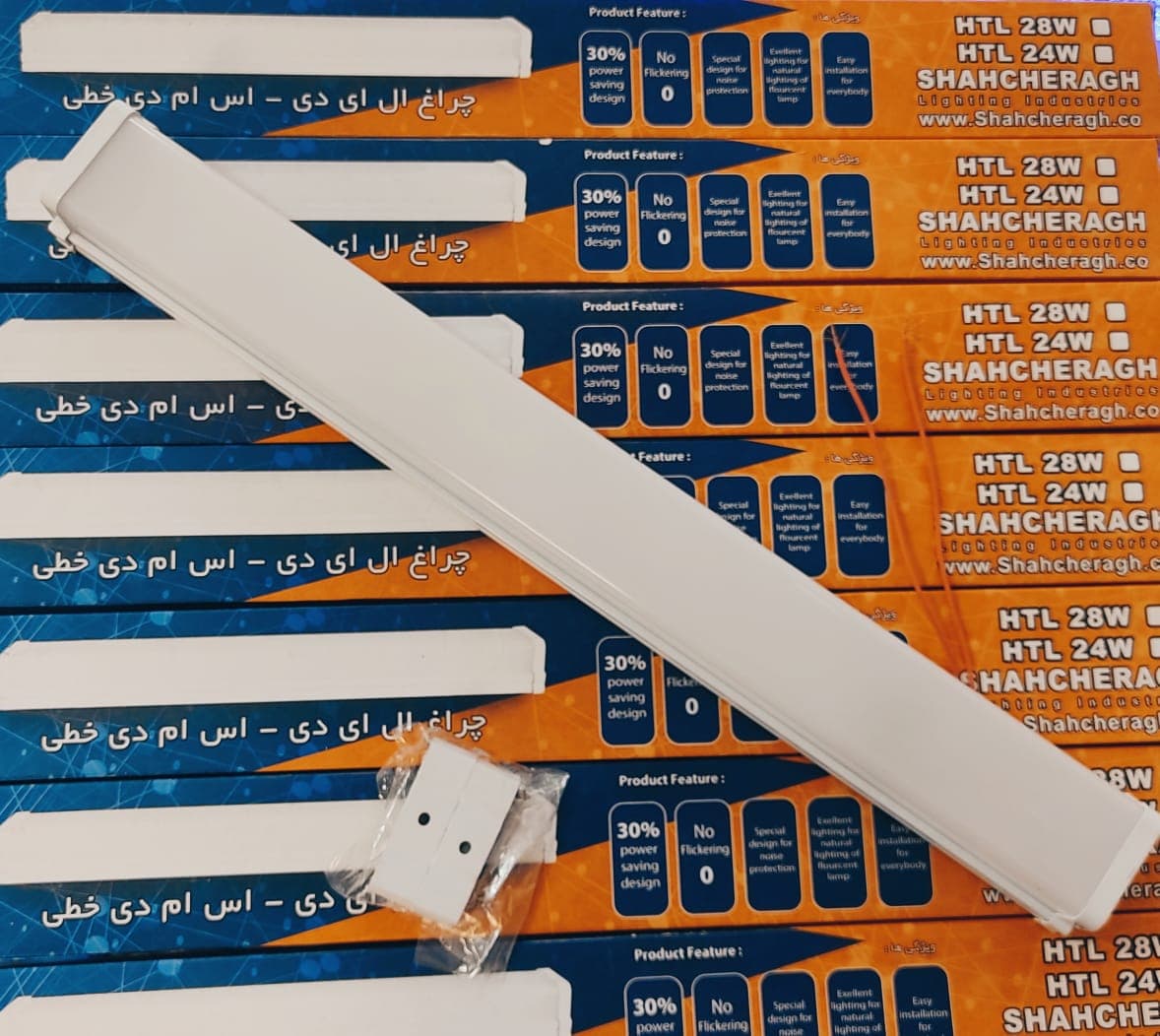 مهتابی براکت ال ای دی 28 وات HTL شاهچراغ
