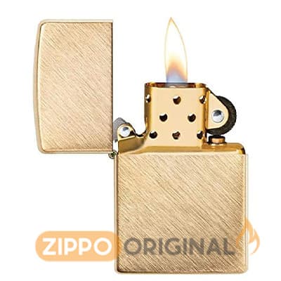 زیپو اصل کد 29830 طلایی Herringbone Sweep Brass — تصویر ۵