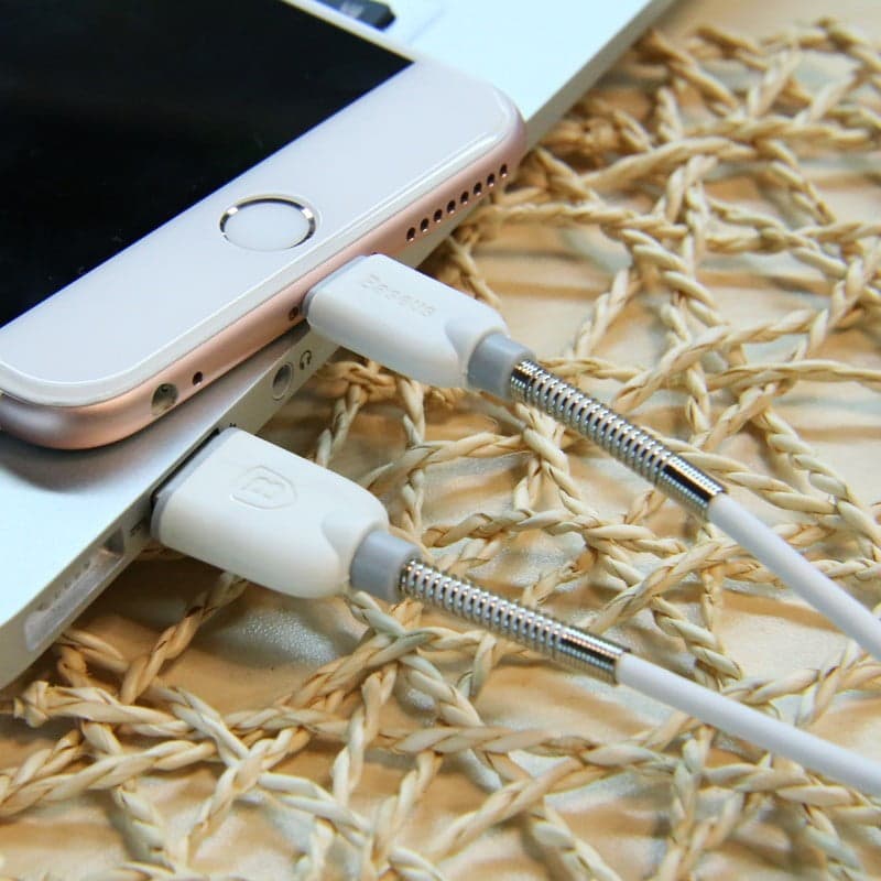 کابل لایتینگ Baseus Spring Data Cable — تصویر ۳