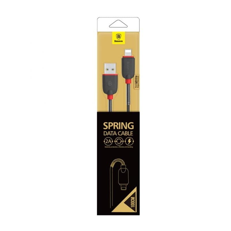 کابل لایتینگ Baseus Spring Data Cable — تصویر ۴