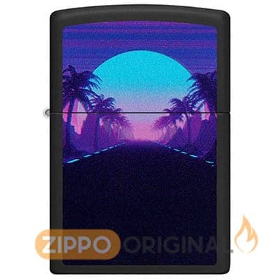 زیپو اصل کد 49809 بلک لایت