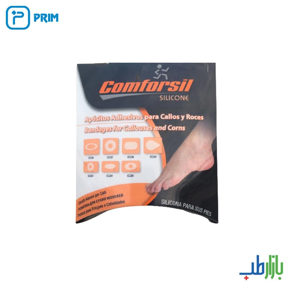بانداژ سیلیکونی چسبی بیضی 4 عددی پریم مدل CC235
