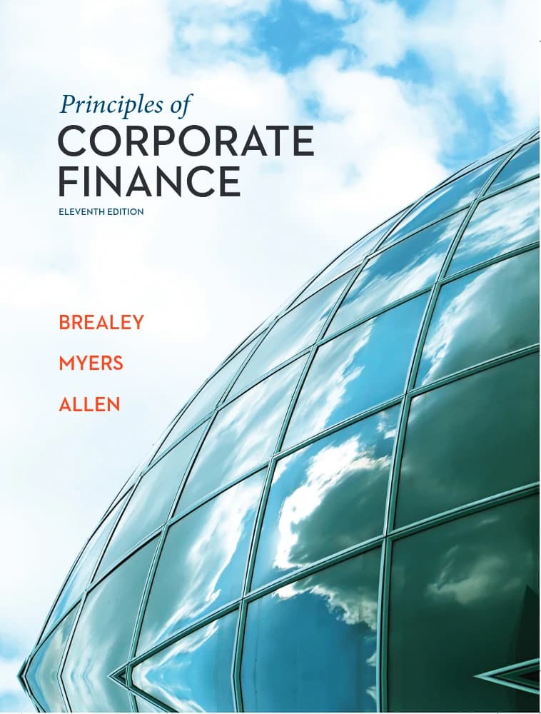 کتاب Principles of Corporate Finance (اصول مالی شرکتی) نسخه انگلیسی PDF | ریچارد بریلی، استوارت مایرز و فرانکلین آلن