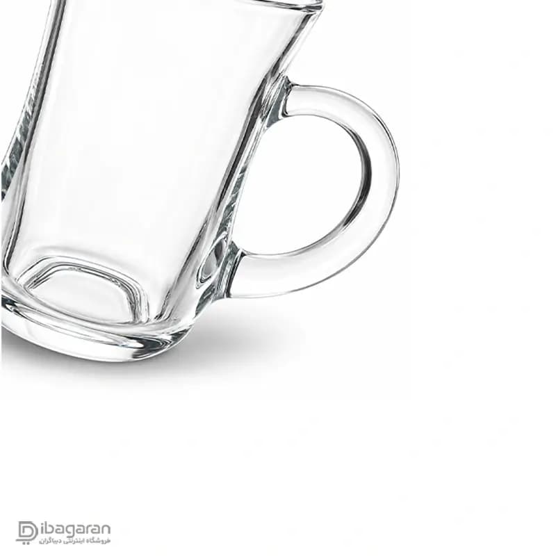 استکان کمر باریک دسته دار پاشاباغچه مدل کی اف 55411 — تصویر ۴