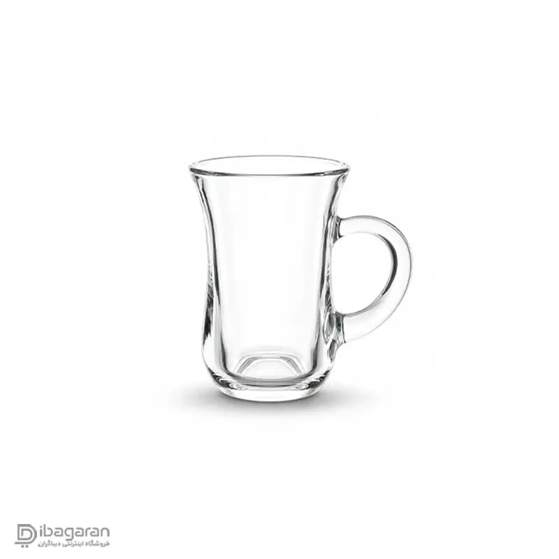 استکان کمر باریک دسته دار پاشاباغچه مدل کی اف 55411 — تصویر ۶