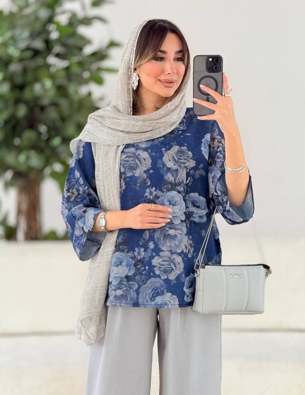 مانتو پانچ طرح گل مدل ساناز