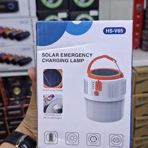 چراغ چادر شارژی خورشیدی مدل HS-V65-1 — تصویر ۳