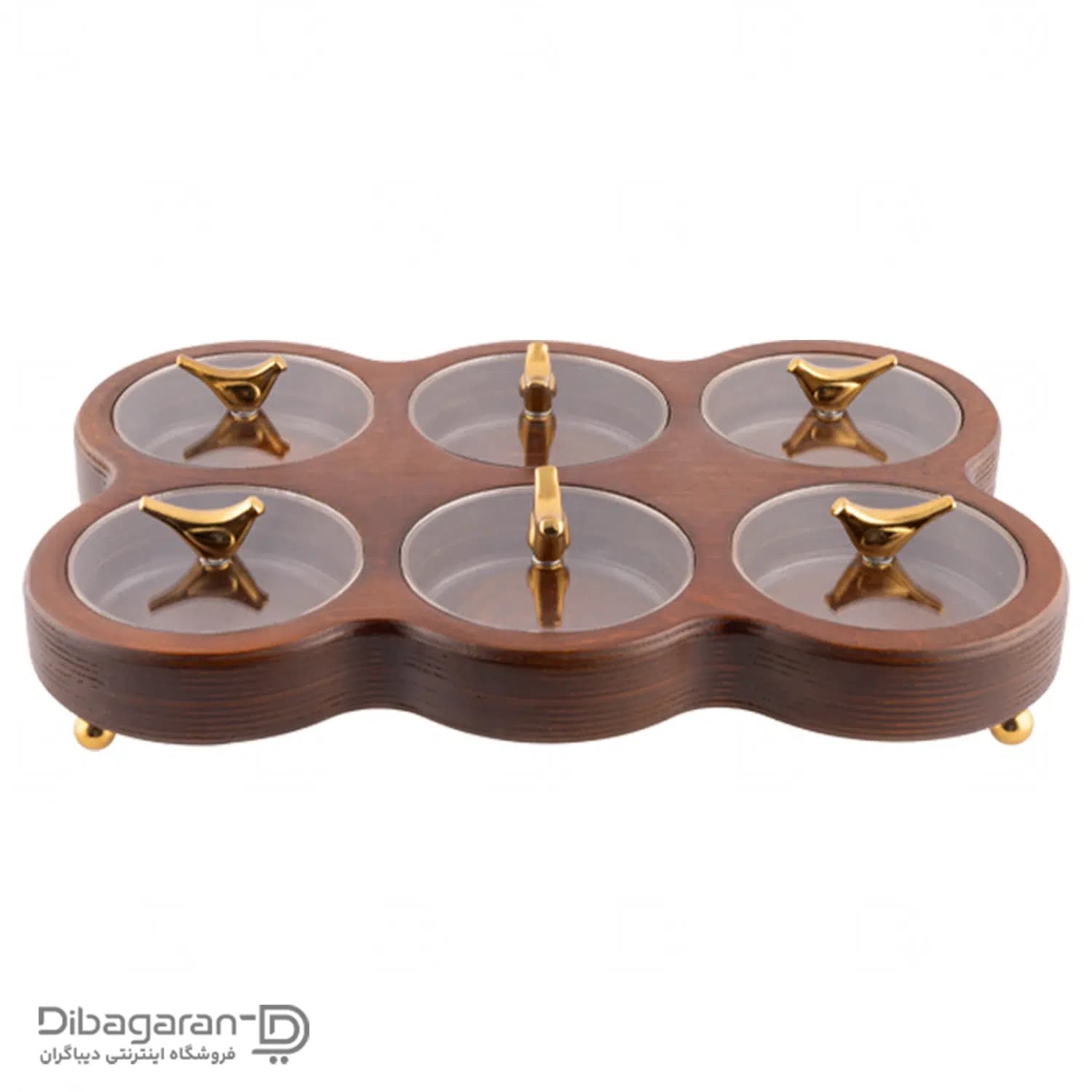 اردو خوری چوبی ایندو وود مدل شش خانه کد 6-9920