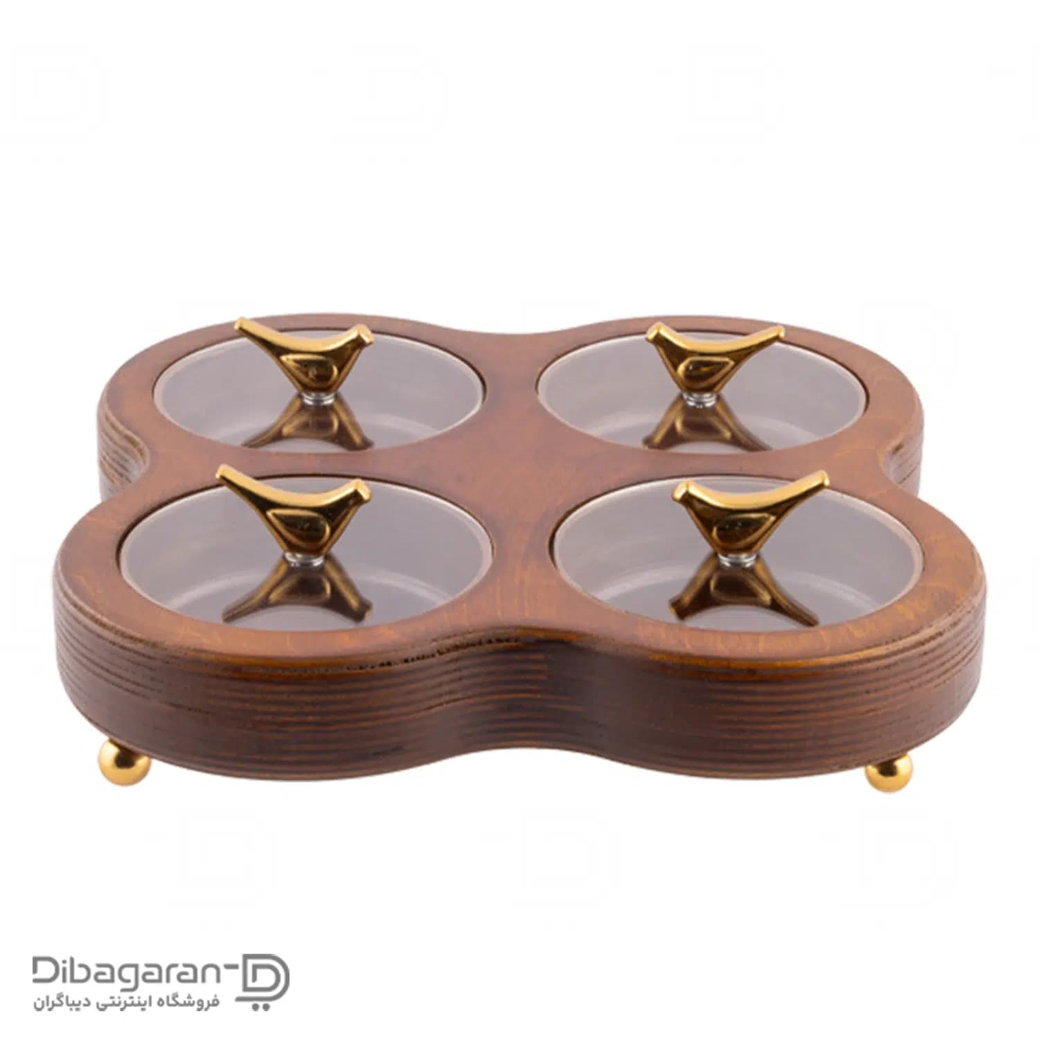 اردو خوری چوبی ایندو وود مدل چهار خانه کد 9920/4