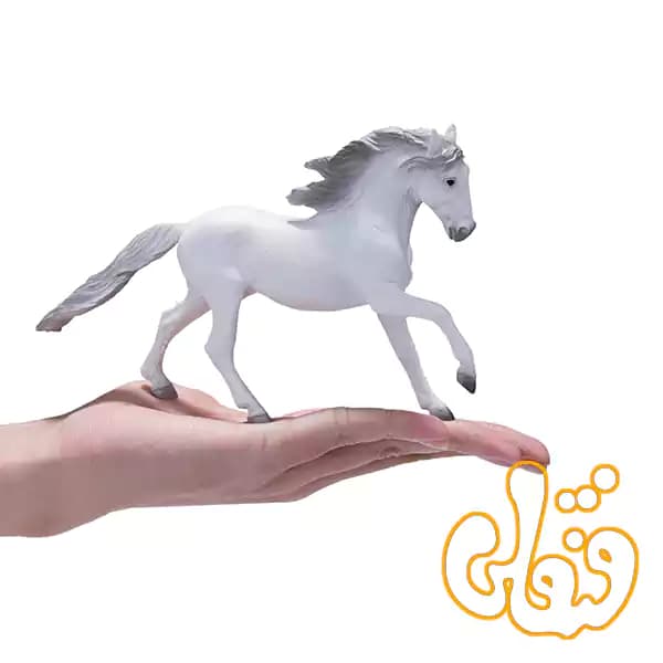 فیگور اسب سفید پرتغالی موجو Lusitano White 381001 — تصویر ۴