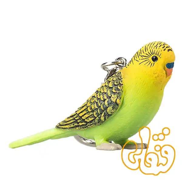 آویز کلید مرغ عشق سبز موجو Budgerigar (Green) Keychain 387460 — تصویر ۲
