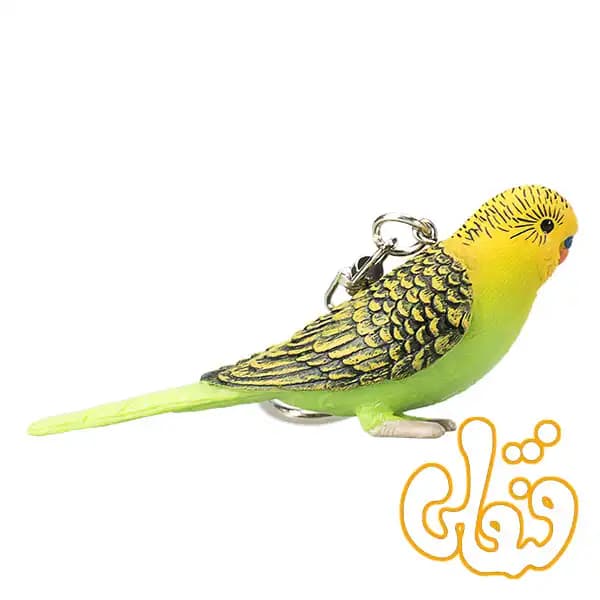 آویز کلید مرغ عشق سبز موجو Budgerigar (Green) Keychain 387460 — تصویر ۳