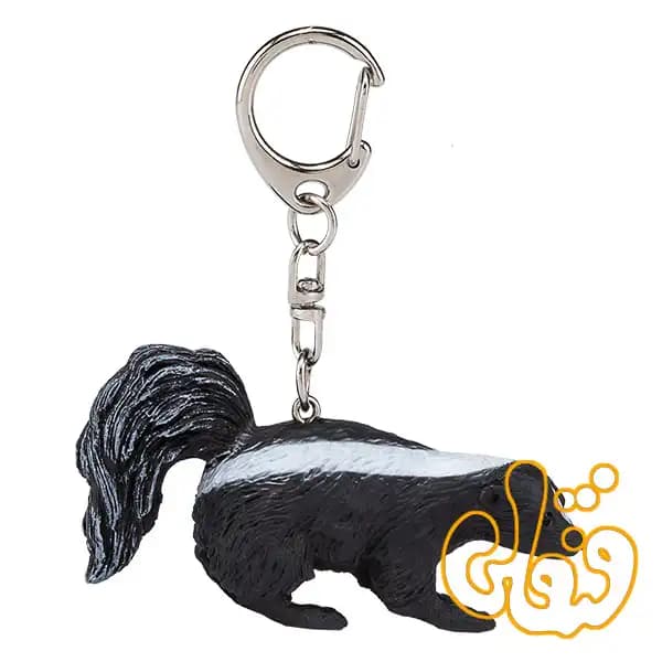 آویز کلید راسوی آمریکایی موجو Skunk Keychain 387441 — تصویر ۵