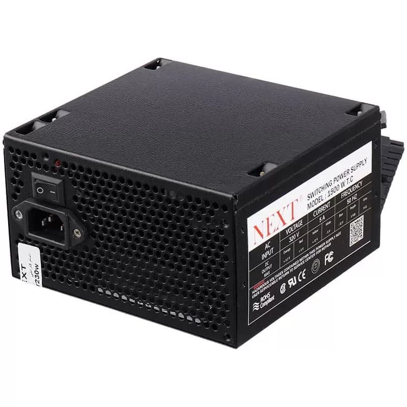 منبع تغذیه کامپیوتر NEXT مدل 1500 فن بزرگ 230W