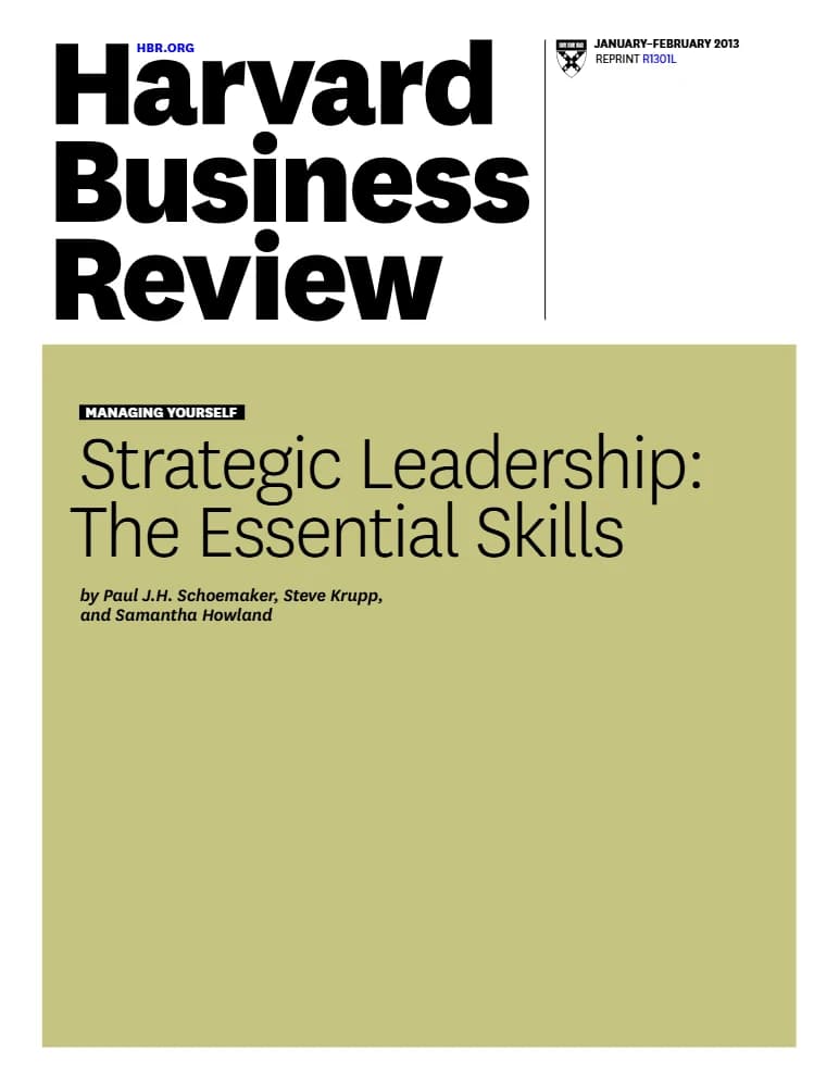 کتاب رهبری استراتژیک: مهارت‌های ضروری (Strategic Leadership: The Essential Skills) اثر هاروارد بیزینس ریویو نسخه PDF انگلیسی — تصویر ۲