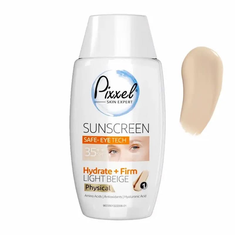 کرم ضد آفتاب دور چشم رنگی بژ روشن فیزیکال SPF35 پیکسل 50 میل