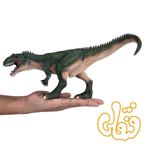 فیگور دایناسور ژیگانوتوزاروس سبز موجو Giganotosaurus 381013 — تصویر ۴