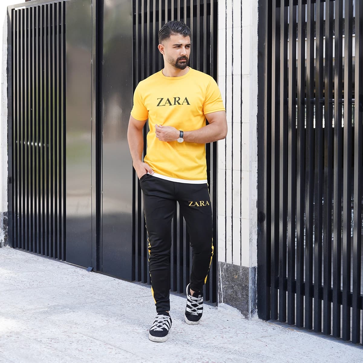 ست تیشرت شلوار مردانه مدل Zara — تصویر ۳