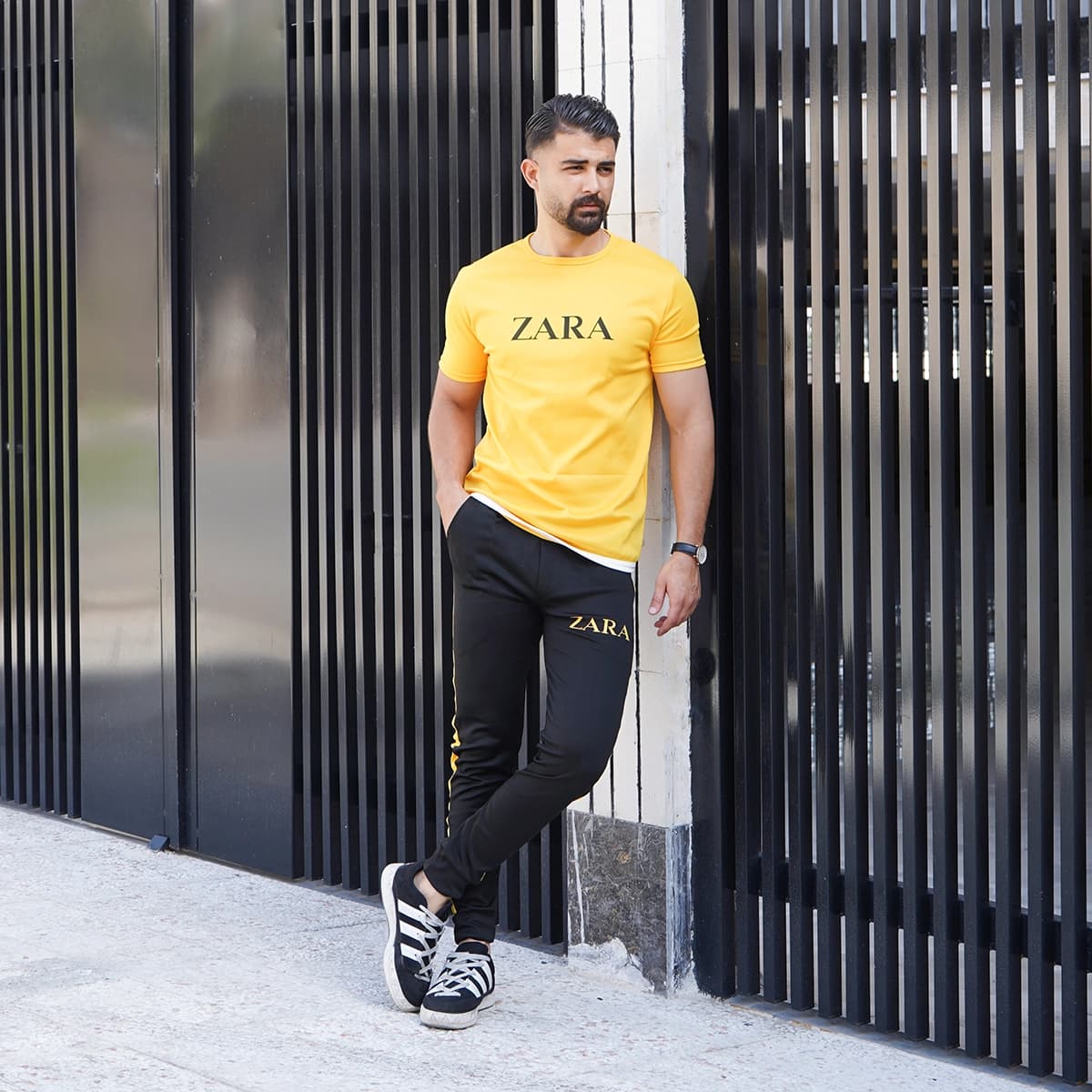 ست تیشرت شلوار مردانه مدل Zara — تصویر ۵