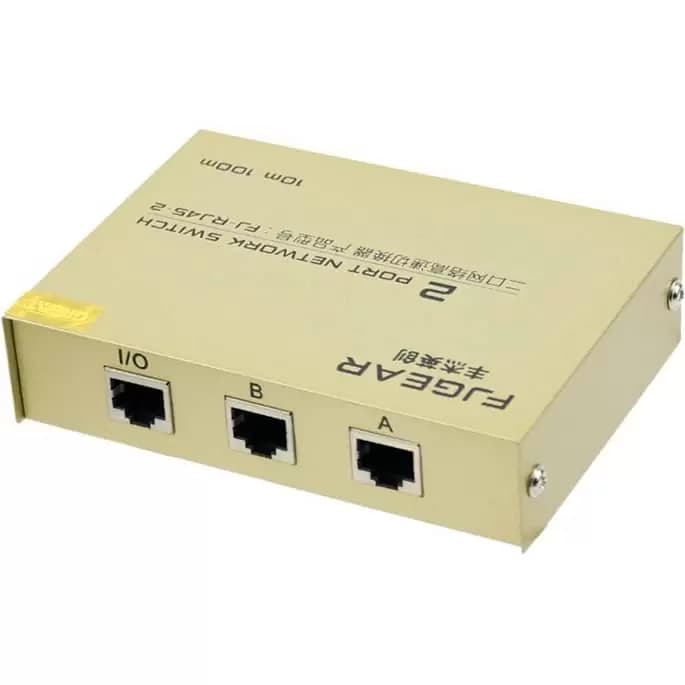 سوییچ 2 به 1 شبکه دستی FJGEAR مدل FJ-RJ45-2 — تصویر ۳