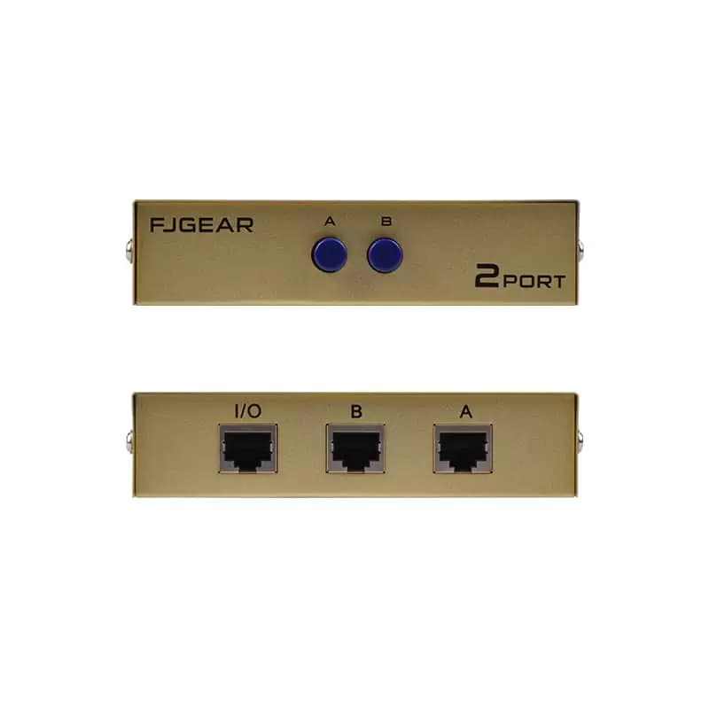 سوییچ 2 به 1 شبکه دستی FJGEAR مدل FJ-RJ45-2 — تصویر ۹