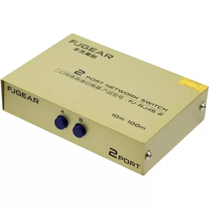 سوییچ 2 به 1 شبکه دستی FJGEAR مدل FJ-RJ45-2 — تصویر ۴