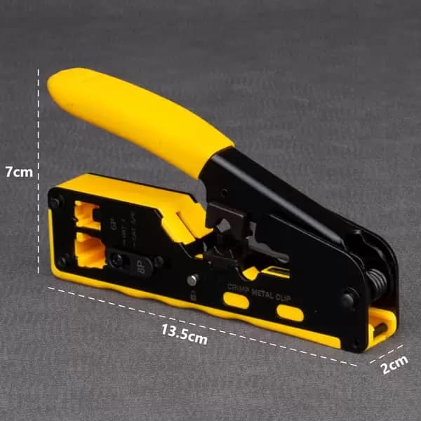 آچار شبکه میان گذر ونتولینک SNAPPLUG Open End مدل HT-718 CAT 7 — تصویر ۷