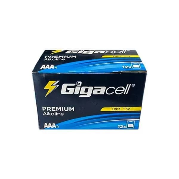 باتری چهارتایی نیم قلمی گیگاسل مدل Premium Alkaline LR03 1.5V AAA — تصویر ۴