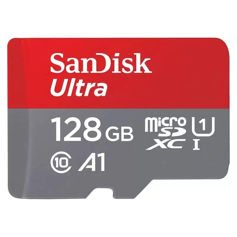 کارت حافظه microSDXC سن دیسک مدل A1 استاندارد UHS-I سرعت 140MBps ظرفیت 128 گیگابایت