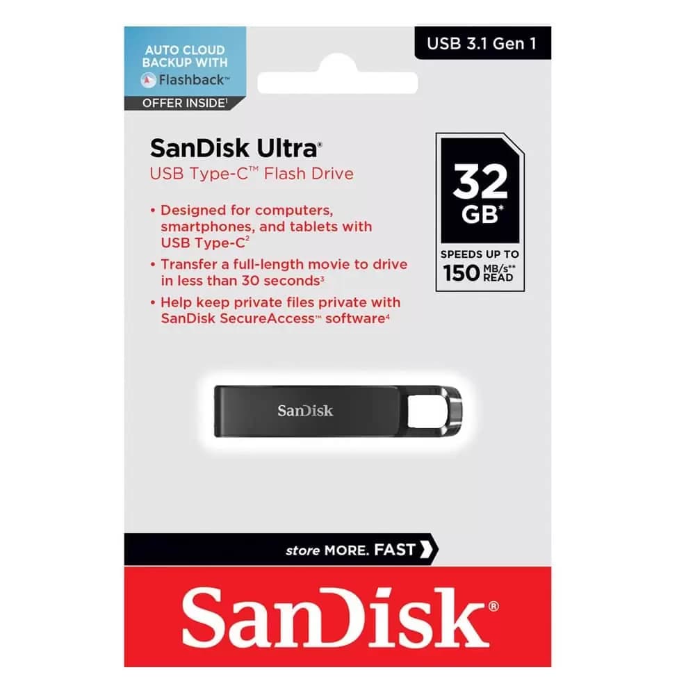 فلش مموری سن دیسک مدل Ultra USB Type-C CZ460 ظرفیت 32 گیگابایت — تصویر ۸