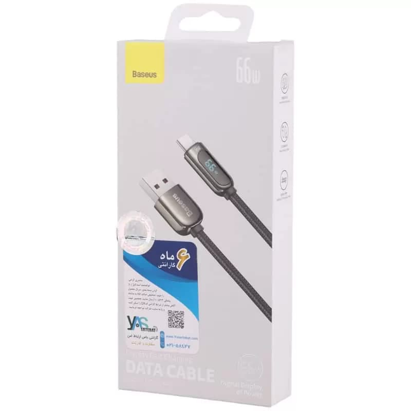 کابل تایپ سی فست شارژ باسئوس مدل CASX02010 6A 66W به طول ۲ متر اصل — تصویر ۶